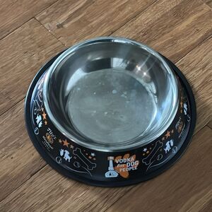 Tito’s Handmade Vodka For Dog People- large stainless steel food/water b…